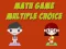 بازی Math Game Multiple Choice آنلاین