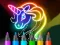 بازی Learn to Draw Glow Cartoon آنلاین