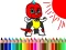 بازی Back To School: Mask Boy Coloring آنلاین