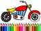 بازی Back To School: Motorbike Coloring آنلاین