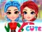 بازی Rainbow Girls Christmas Outfits آنلاین