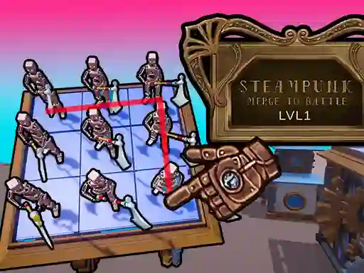 بازی Steampunk Merge To Battle آنلاین