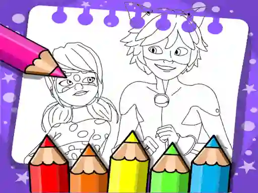 بازی Miraculous Ladybug Coloring Book آنلاین
