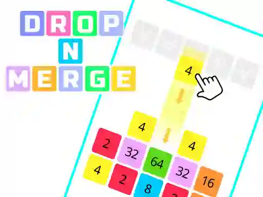 بازی Drop N Merge Blocks آنلاین