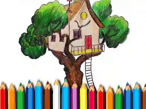 بازی Tree House Coloring Book آنلاین