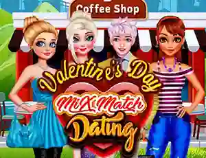 بازی Valentines Day Mix Match Dating آنلاین