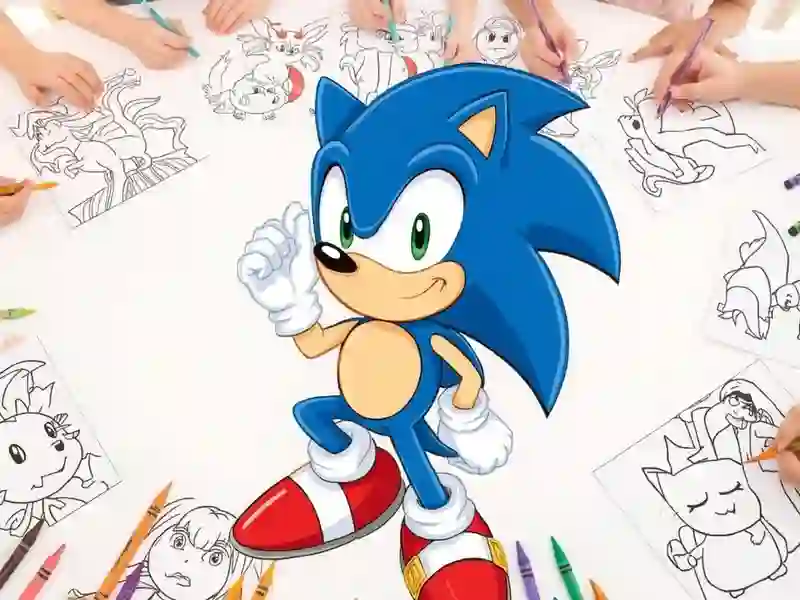 بازی Sonic Coloring آنلاین