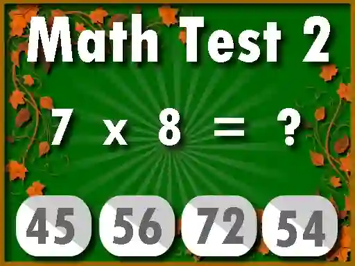 بازی Math Test 2 آنلاین