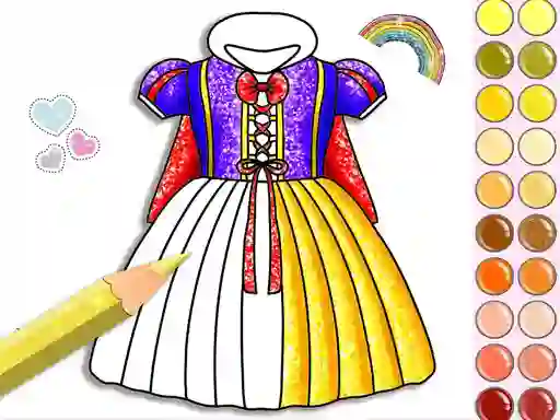 بازی Princess Glitter Coloring آنلاین