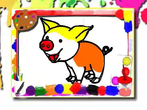 بازی Pigs Coloring Book آنلاین