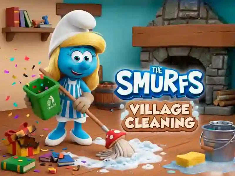 بازی The Smurfs Village Cleaning آنلاین