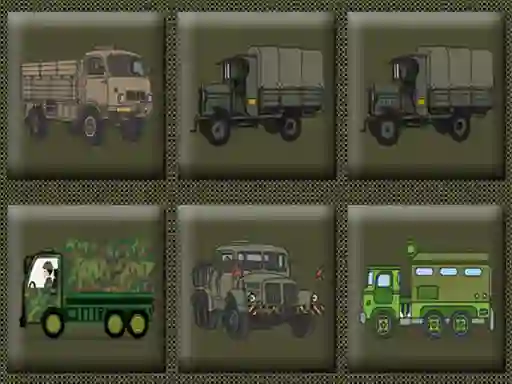 بازی Army Trucks Memory آنلاین