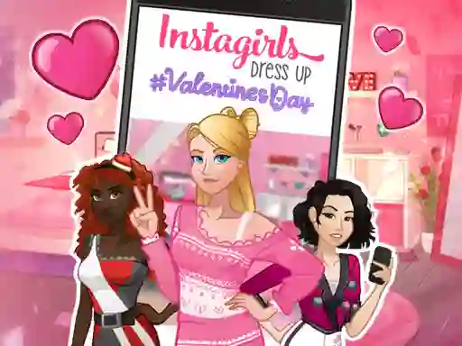 بازی Instagirls: Valentine Dress Up آنلاین