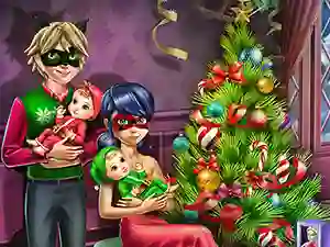 بازی Dotted Girl Family Christmas آنلاین