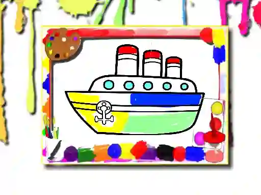 بازی Boats Coloring Book آنلاین