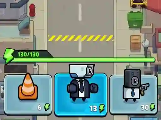 بازی Toilet fight Police vs zombie آنلاین