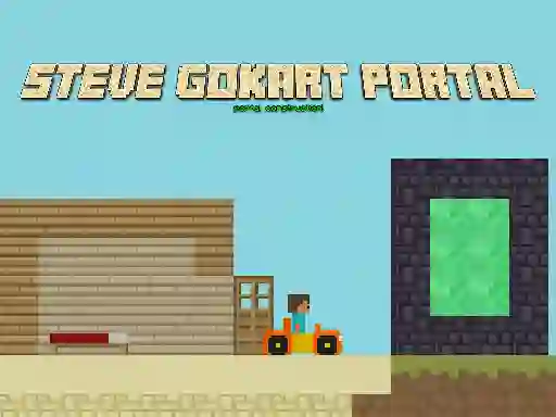 بازی Steve GoKart Portal آنلاین
