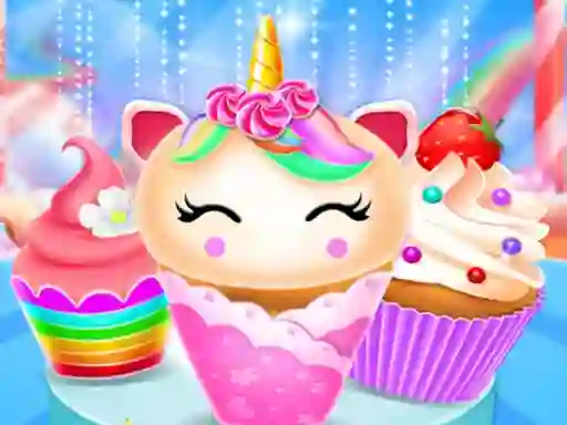 بازی Unicorn Mermaid Cupcake Cooking Design آنلاین