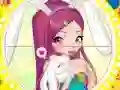 بازی Winx bunny style: Round Puzzle آنلاین