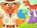 بازی 123 Sesame Street: Ernie's Dinosaur Day Care آنلاین