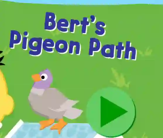 بازی 123 Sesame Street: Bert's Pigeon Path آنلاین