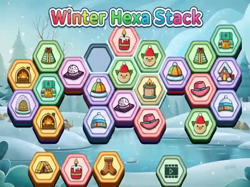 بازی Winter Hexa Stack آنلاین