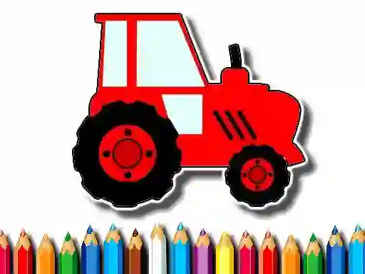 بازی Easy Kids Coloring Tractor آنلاین
