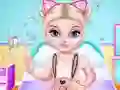 بازی Naughty Baby Elsa's Weekend آنلاین