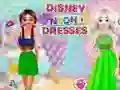 بازی Disney Neon Dresses آنلاین
