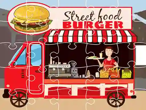 بازی Burger Trucks Jigsaw آنلاین