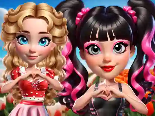 بازی Vibrant Hearts Glamour vs Punk آنلاین