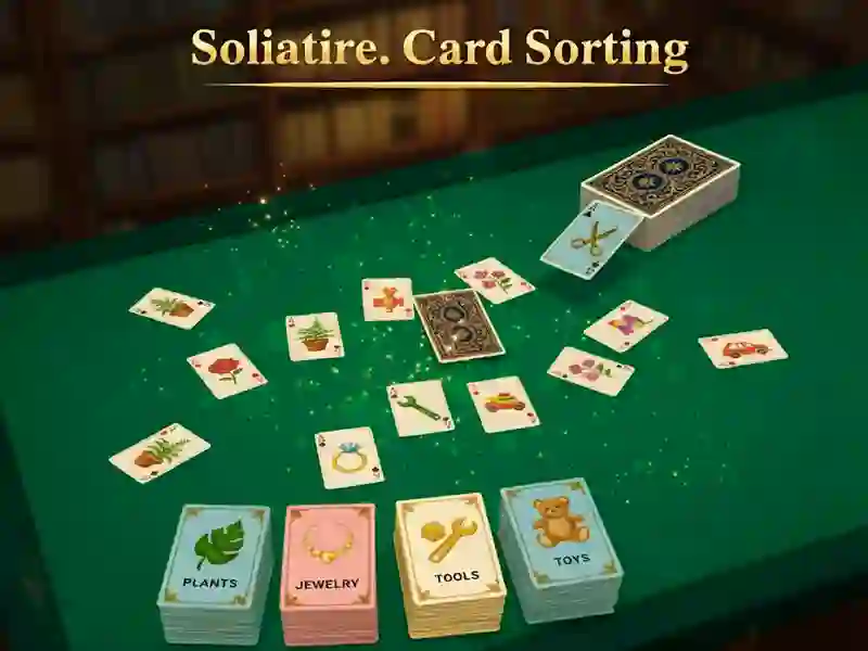 بازی Solitaire. Card Sorting آنلاین