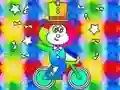 بازی Coloring Book: Monkey Rides Unicycle آنلاین