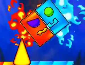 بازی Fire And Water Geometry Dash آنلاین