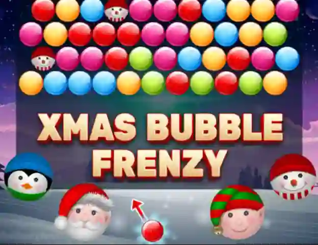 بازی Xmas Bubble Frenzy آنلاین