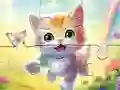 بازی Jigsaw Puzzle: Kitten With Butterfly آنلاین