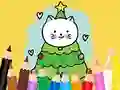 بازی Coloring Book: Cats And Christmas Tree آنلاین