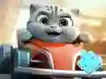 بازی Jigsaw Puzzle: Cat Racing Driver آنلاین