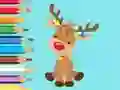 بازی Coloring Book: Cute Christmas Reindeer آنلاین