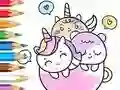 بازی Coloring Book: A Cup Of Unicorn آنلاین