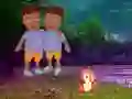 بازی Twins Escape From Night Forest آنلاین