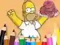 بازی Coloring Book: Simpson Doughnut آنلاین