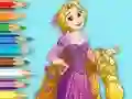 بازی Coloring Book: Princess Rapunzel آنلاین