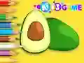بازی Coloring Book: Avocado Fruit آنلاین