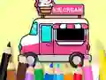 بازی Coloring Book: Ice Cream Car آنلاین