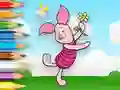 بازی Coloring Book: Piglet Holds Toy Windmill آنلاین