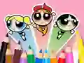 بازی Coloring Book: The Powerpuff Girls آنلاین