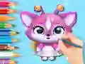 بازی Coloring Book: Cute Fluvsies آنلاین