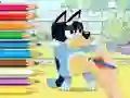 بازی Coloring Book: Bluey And Bingo آنلاین