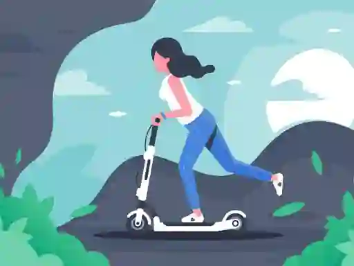 بازی Electric scooter rides jigsaw آنلاین